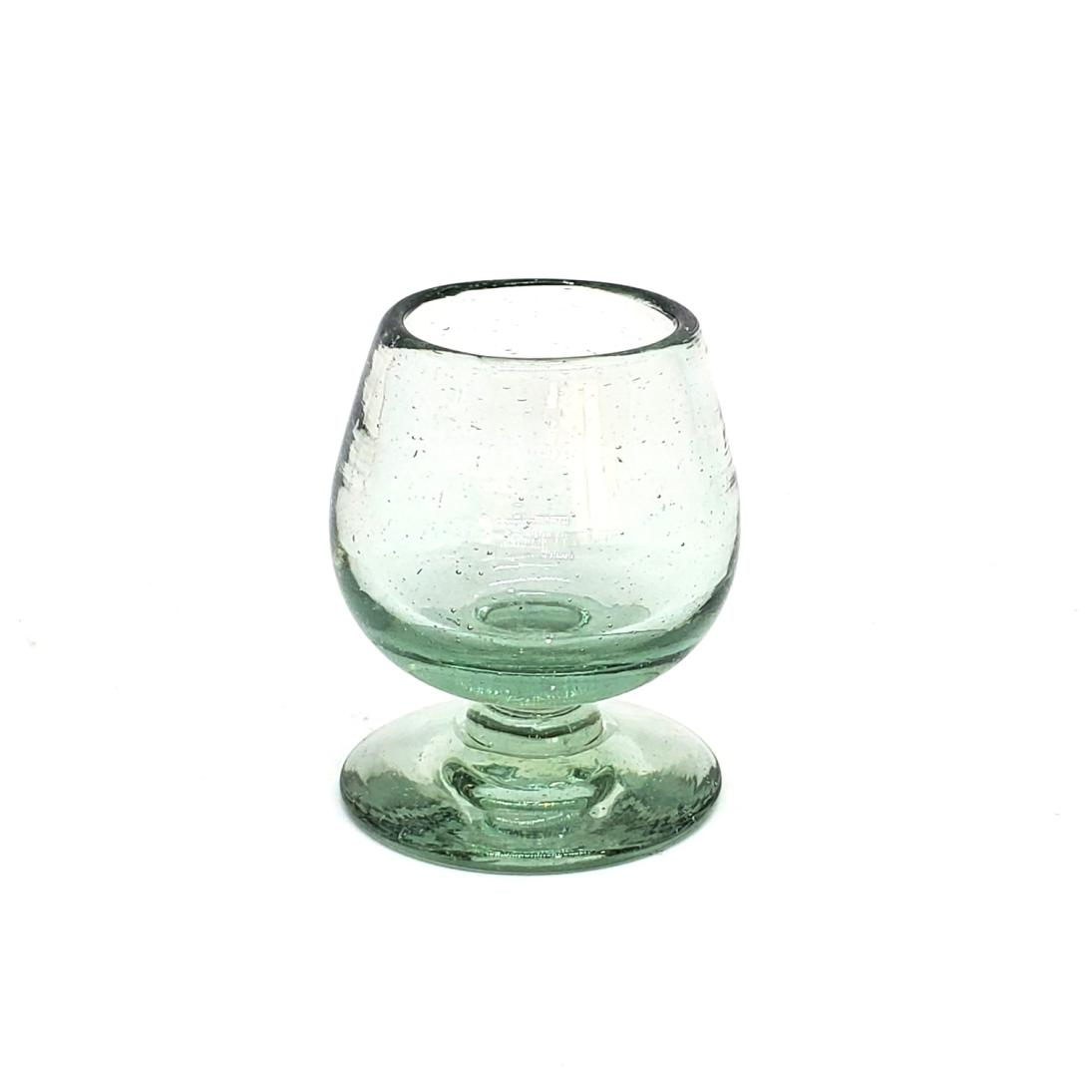 Heavy Hand Blown Mexican Wine Glass 16 oz ~ Green Recycled Glass 8”